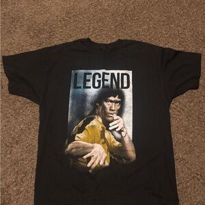 Bruce Lee Legend Graphic Black T-Shirt